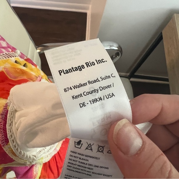 Farm Rio Mixed Picnic Cashew Dress Women's S Maxi Colorful Adjustable Halter - Picture 6 of 13